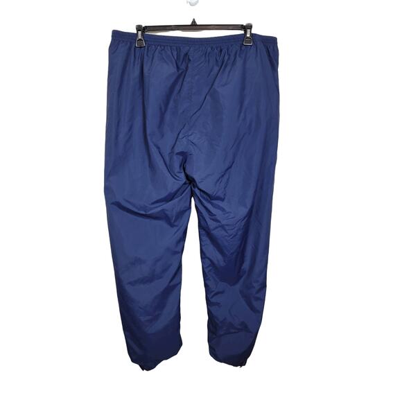Eddie Bauer Outdoor Pull On Nylon Pants Blue Ankle Zip with Elastic Men's XL - Picture 2 of 9